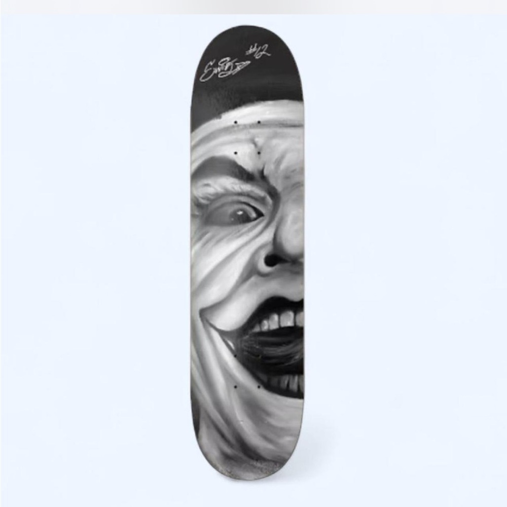 Joker 1989 Custom Art Black and White Graphic Skateboard Deck or Wall Decall